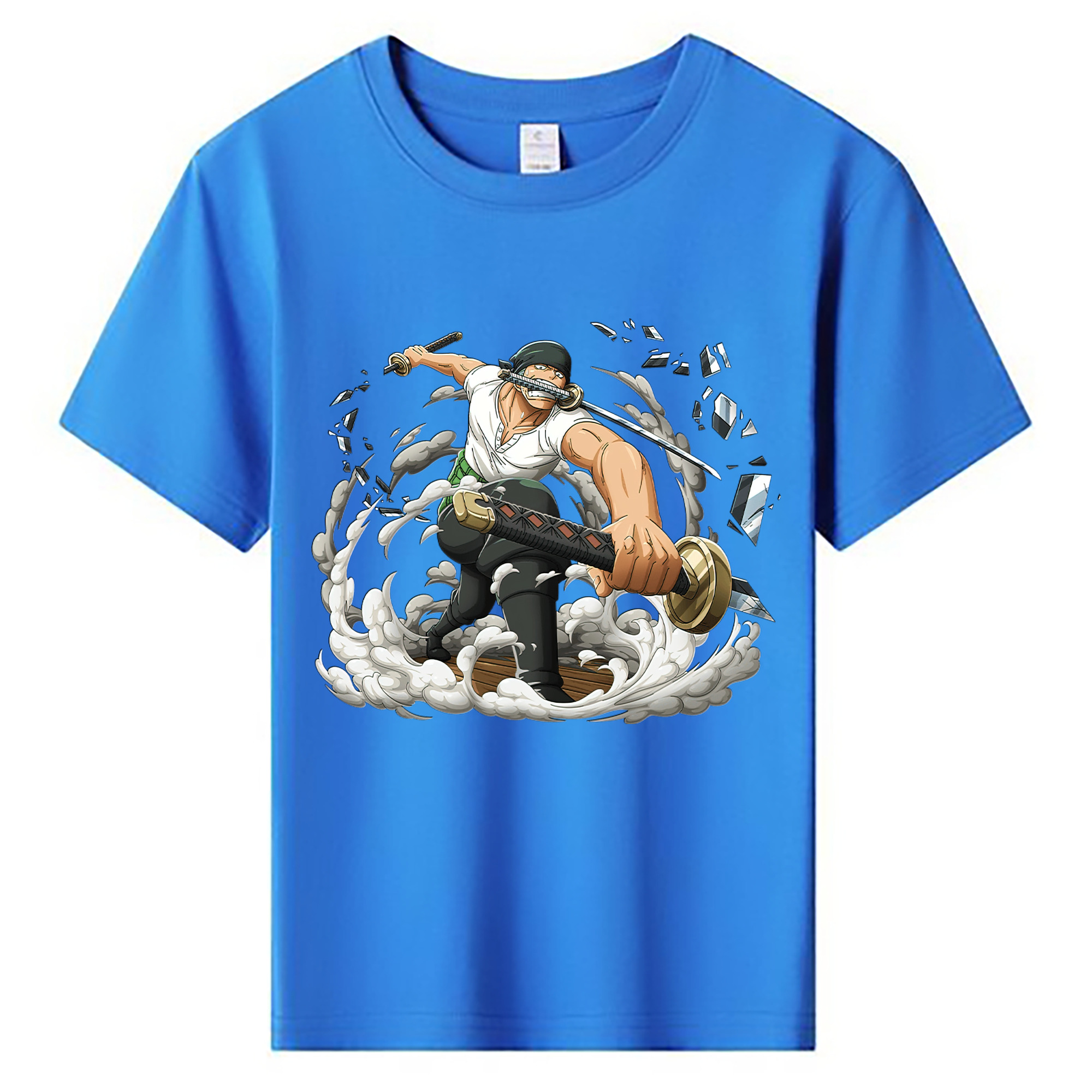 ワンピース ロロノア・ゾロ ONE PIECE Roronoa Zoro 綿100％キッズTシャツ（フロントプリント）